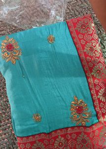 Elegant Embroidered Saree