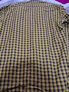 Yellow Plaid Long Sleeve Shirt
