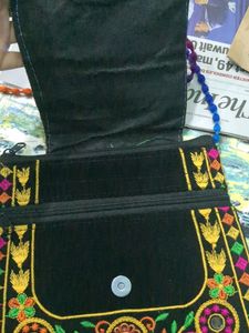Embroidered Mirror Work Shoulder Bag