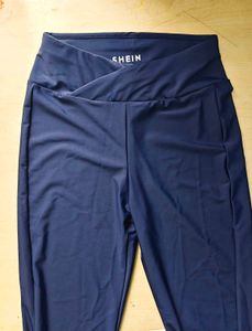 Activewear Spaghetti Strap Crop Top With Leggings