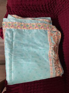 Beautiful Light Blue Saree *new* Never Used