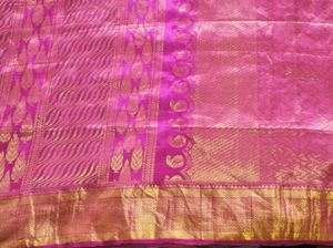 Beautiful Pink Bridal Kanchipuram Saree