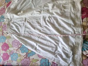 Biba Chikankari Pallazo - White Cotton
