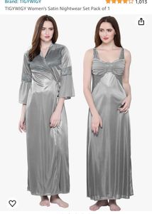 TIGYWIGY Satin Classic Night Wear