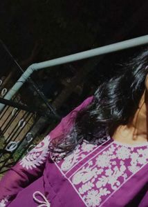 Maroon Embroidered Ethnic Dress