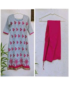 🌴Coastal Design Embroidered Suit