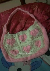 Crochet Heart Bag 💕