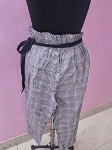 Checkered High Waist Pants