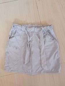 Paper Bag Waist Short Skirt