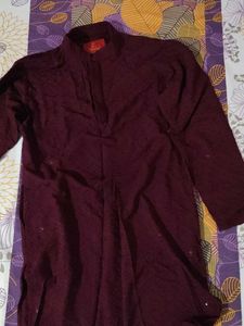 Maroon Kurta