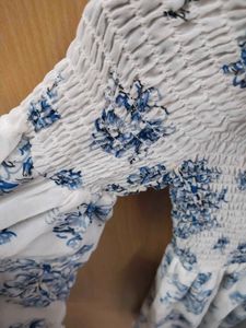 Floral Off-Shoulder Mini Dress 2 time used (CE)