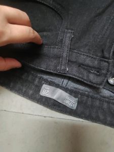 Ether Black Mom Jeans Faded