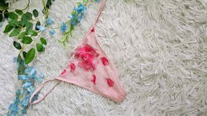 Floral Pink Thong