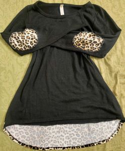 🖤 Leopard Trim &amp; Patches Tunic 🖤