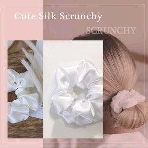 Colorful Satin Scrunchie Set (5 Pc)