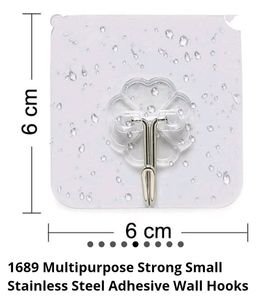 6 PCs Small Sticky Wall Hook