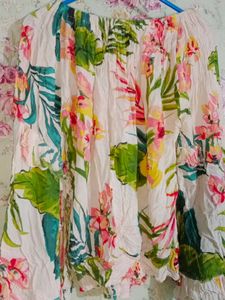 off shoulder top floral print