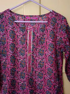 Pink Multicolor Kurti