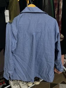 Blue Striped Button-Down