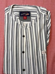 Mens Shirt White & Grey