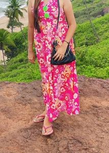 Floral Halter Maxi Dress