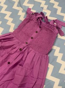 Purple Button-Down Sundress