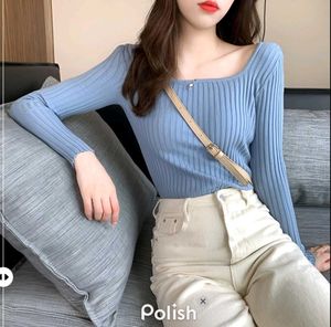 New with tag H&amp;M Pinterest Blue Ribbed Knit Long S