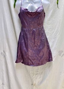 I. SEXY SATIN MINI DRESS