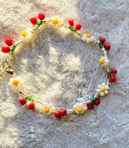Beaded Flower Bracelet