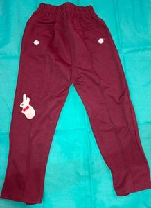 Girl&#39;s 3-Piece Burgundy &amp; White Outfit