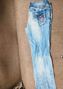 Embellished Denim Jeans