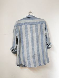 Men Blue Shirt Locomotive