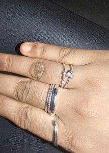 Gold And Silver plated Pinteresty rings COMBO