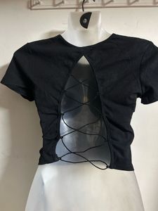 Black Crop Top - Trendy &amp; Chic
