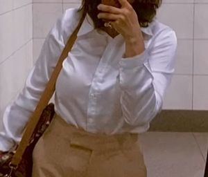White Satin Finish Shirt