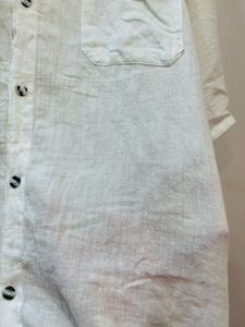 White Oversized Linen Shirt