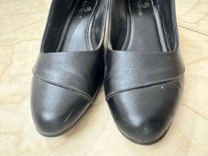 Black Block Heel Pumps