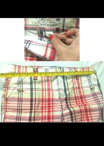 Tommy Hilfiger Low Waist Plaid 3/4 Pants