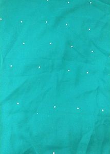 Teal &amp; Green Outfit Saree With Blouse And Petticoa