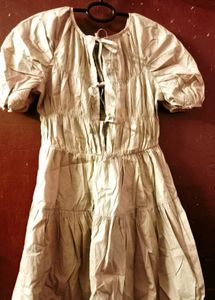 Tiered Puff Sleeve Dress