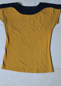 Mustard Yellow Casual Tshirt