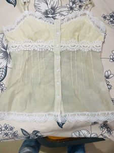 Lace Trim pinteresty Vintage top