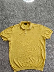 Vintage Yellow Massimo Dutti Polo Shirt