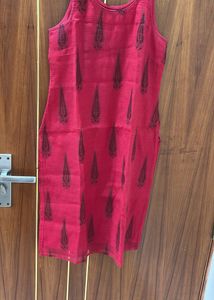 Red Cotton Kurta