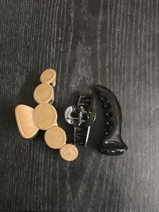 Set of 3 Stylish Hair Claw Clips – Nude &amp; Black (M