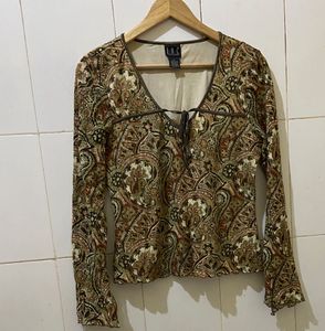 Paisley Print Top