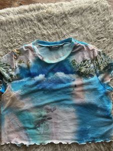 NUON Scenic Mesh Crop Top