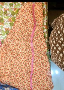 White Top With Embroidery &amp; Floral Palazzo
