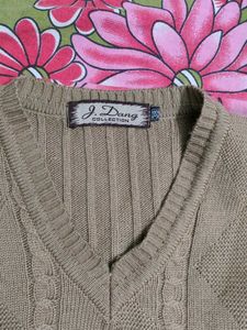 Brown Tan Wool Sweater 🤎