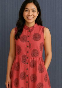 🌸 Elegant Printed Long Kurti